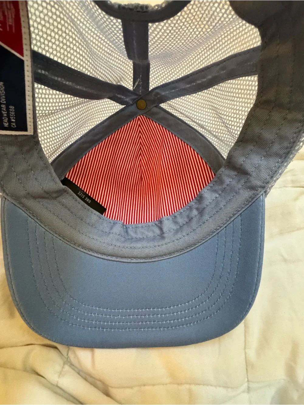 Herschel Kids Floral Trucker SnapBack Hat Blue Mesh OSFM - EUC